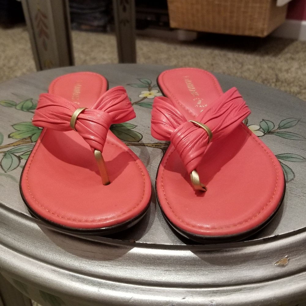 Italian made sandals.